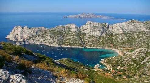 calanque de Marseille en Provence