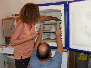 Enfournement de la première cuisson